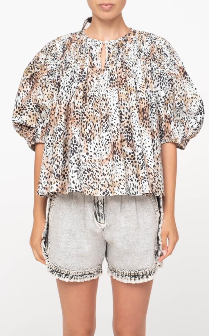 Moda Operandi Sea Lana Animal Cotton Top