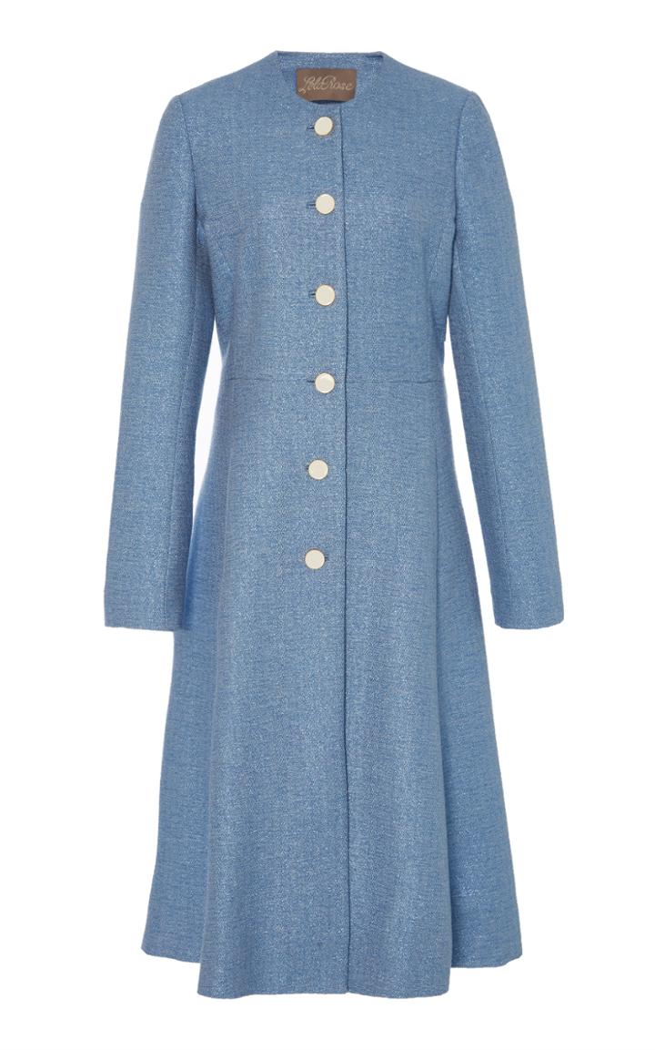 Lela Rose Seamed Flare Hem Coat