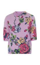 Prabal Gurung Floral-print Cashmere Sweater