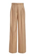 Moda Operandi Gabriela Hearst Vargas Belted Wool Pleated Wide-leg Trousers