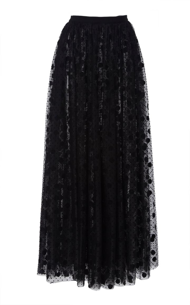 Erdem Lindie Polka Dot Tulle Skirt