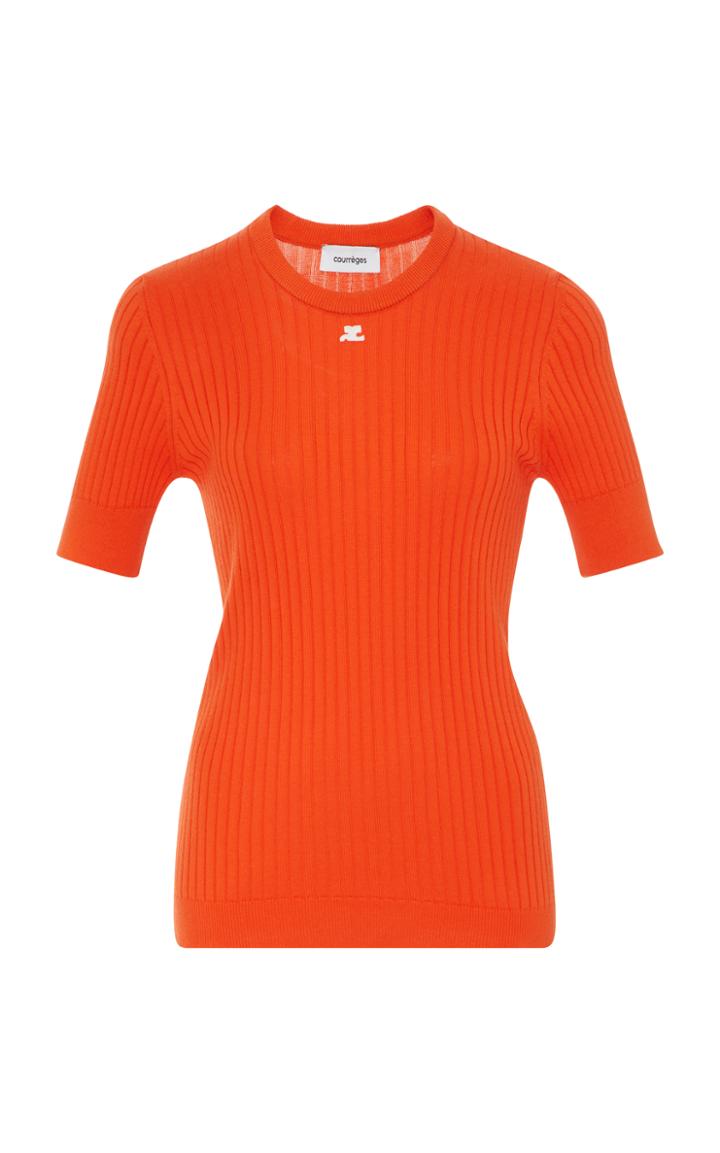 Courrges Cotton And Cashmere Top