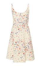 Ermanno Scervino Floral-print Wool And Silk Midi Dress