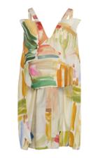 Rosie Assoulin Watteau Patterned Cotton-poplin Top