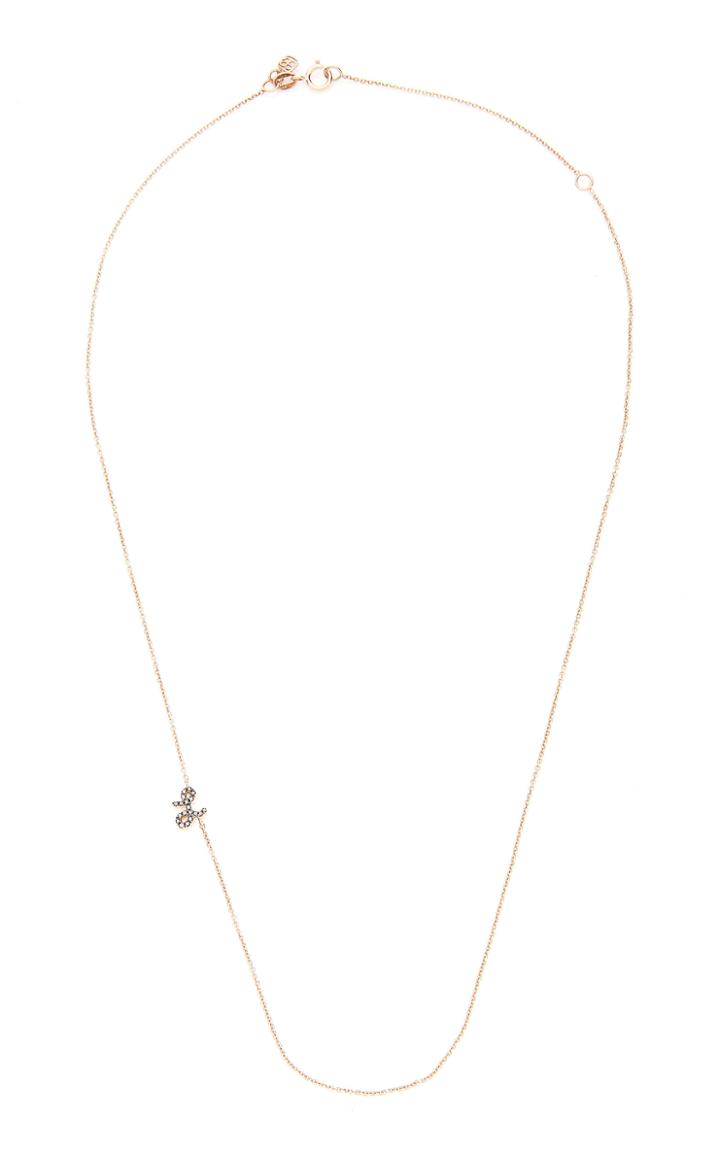 Moda Operandi Sydney Evan 14k Gold Sapphire Initial Necklace