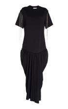 Jw Anderson Full Length Jersey Dress With Chain Detail