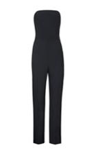 Marina Moscone Gladiator Strapless Jumpsuit