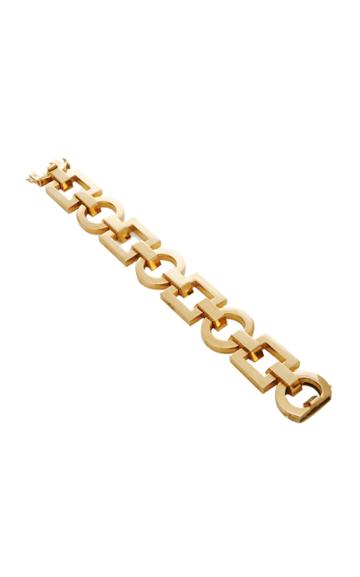 Mahnaz Collection One-of-a-kind 18k Gold Geometric Link Bracelet Unsigned C.1970.