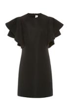 Victoria Victoria Beckham Ruffled Faille Mini Dress