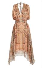 Moda Operandi Chufy Arnaq Printed Crinkled Georgette Midi Dress