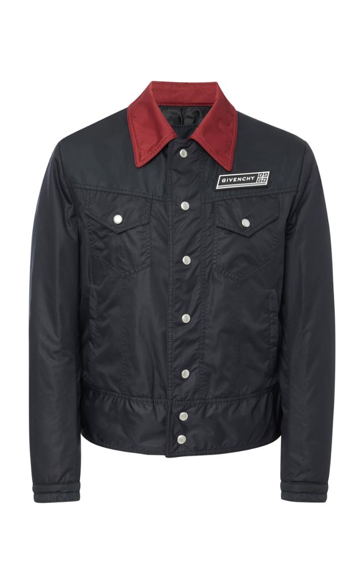 Givenchy Two-tone Appliqud Shell Jacket