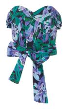 Marissa Webb Ashten Print Strapless Corset Top
