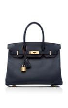 Heritage Auctions Special Collection Hermes 30cm Blue Marine Epsom Leather Contour Birkin