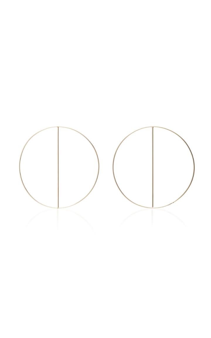 Sang A Moonstick 14k Gold Earrings