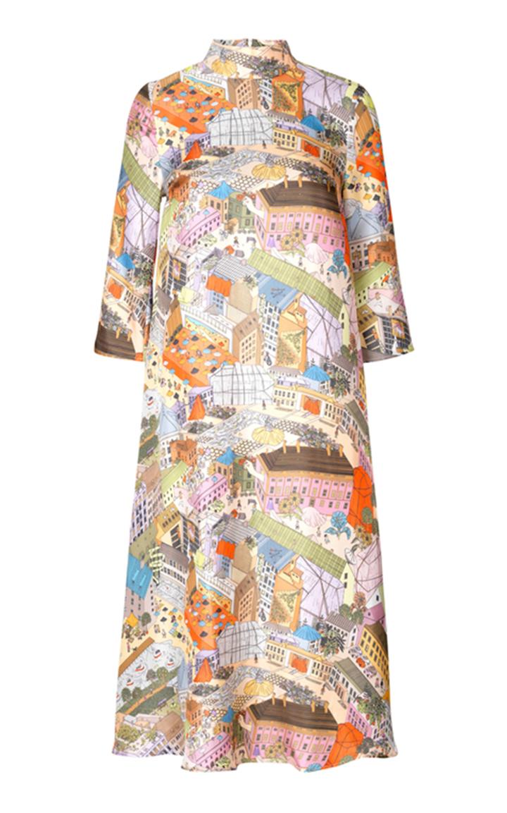 Moda Operandi Stine Goya Dean Printed Silk Dress