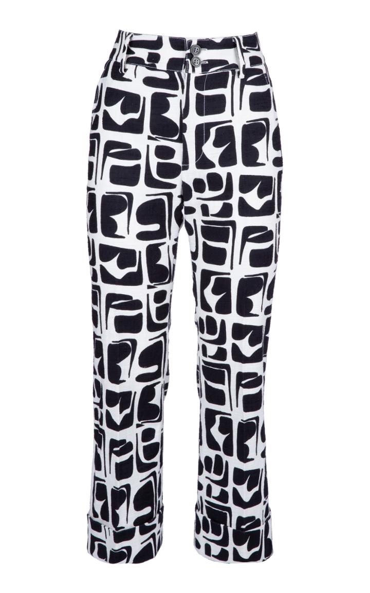 La Doublej Hendrix Striaght Leg Cotton Blend Pants