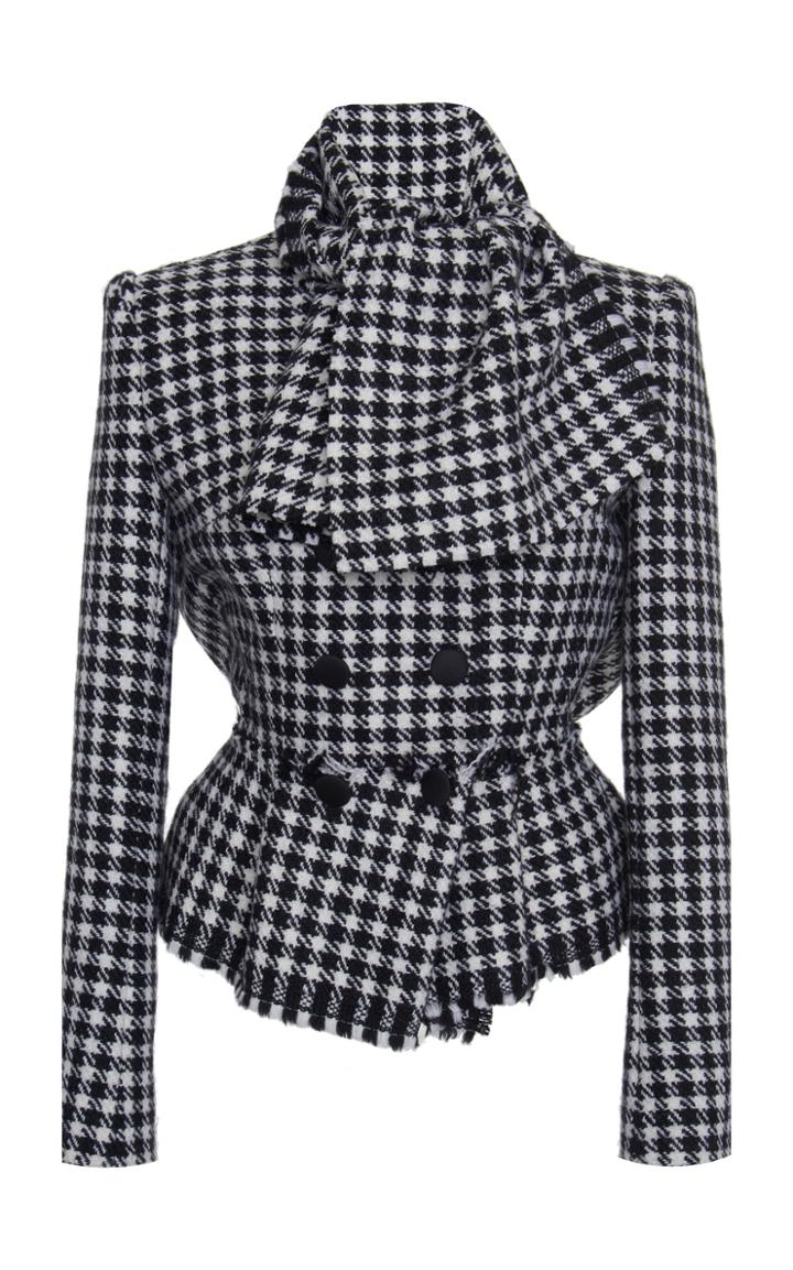 Dolce & Gabbana Houndstooth Wool Jacket