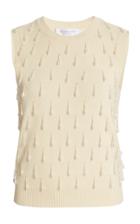 Moda Operandi Michael Kors Collection Pearl-embellished Cashmere Top