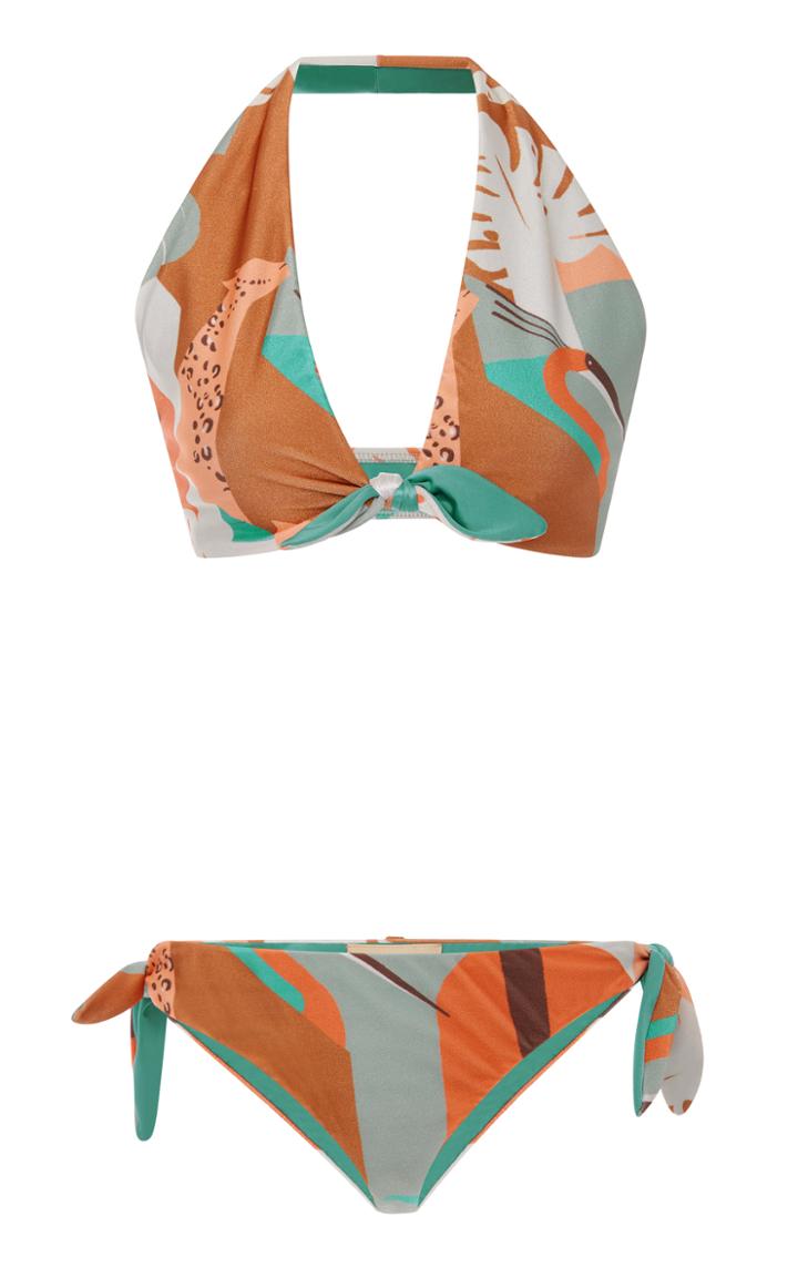 Adriana Degreas Tropiques Halterneck Bikini Set