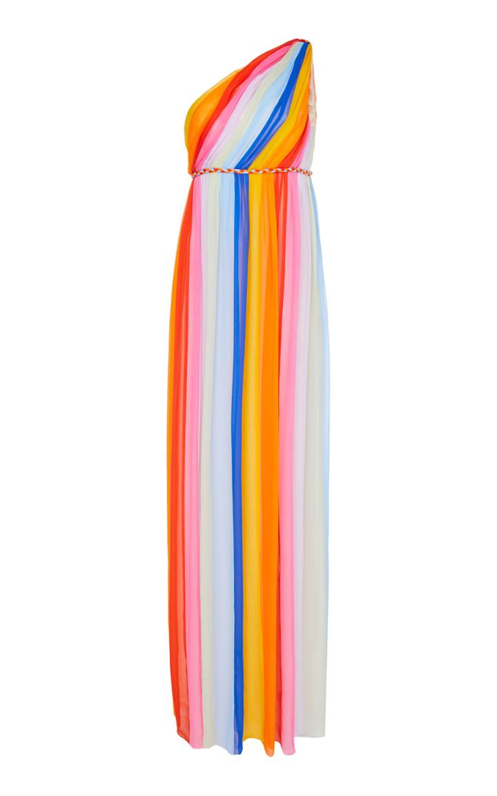 Carolina Herrera One-shoulder Silk-tulle Gown
