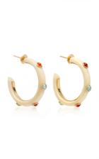 Eduarda Brunelli Blue Topaz And Agate Savannah Hoops