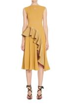 Moda Operandi Off-white C/o Virgil Abloh Tapered Ruffle Midi Dress Size: 36