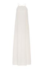 Marie France Van Damme Croco Racer Back Long Dress