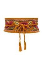 Figue Ochre Floral Embroidered Belt