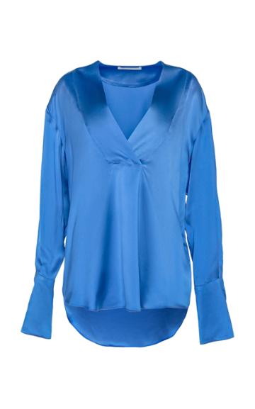 Moda Operandi Studio Amelia Flux Satin Blouse