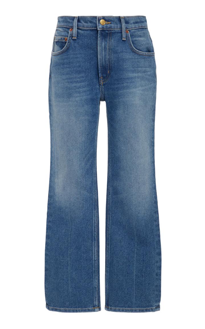 B Sides Field Cropped Mid-rise Straight-leg Jeans