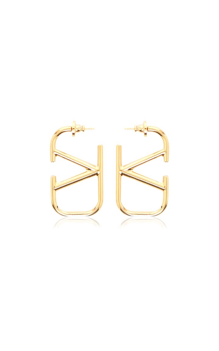 Valentino Vlogo Gold-tone Hoop Earrings