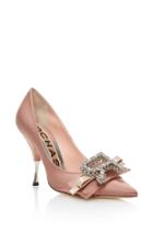 Rochas Dusty Rose Pump With Bow