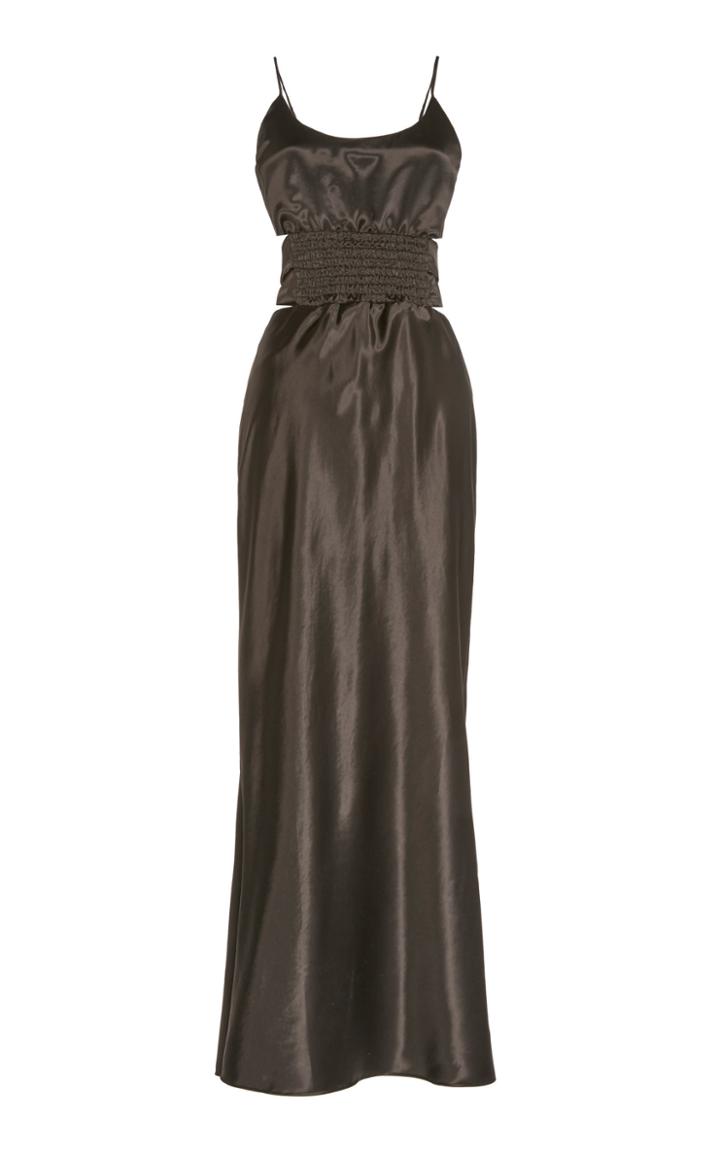 Christopher Esber Ruched Waist Tie Back Cami Dress