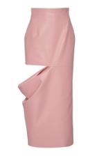 Matriel Cut Out Faux Leather Skirt