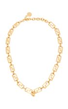 Moda Operandi Versace Gold-tone Greca Necklace
