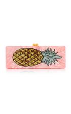 Edie Parker M'o Exclusive Flavia Acrylic Pineapple Clutch