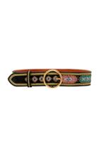 Etro Printed Embroidered Leather Belt