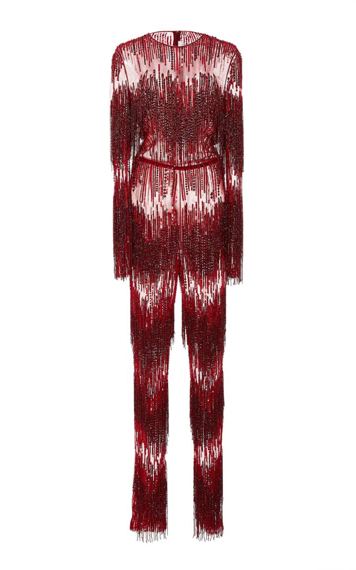 Naeem Khan Sequin Embellished Jumpsuit