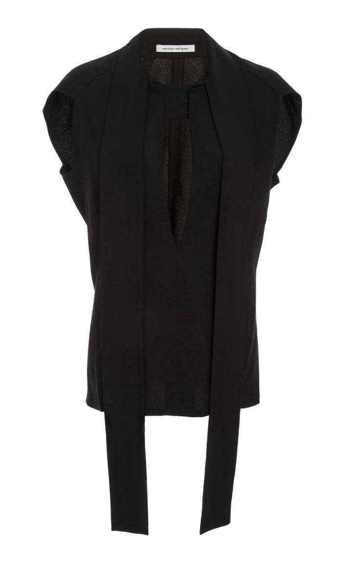 Narciso Rodriguez Crepe Tie Top