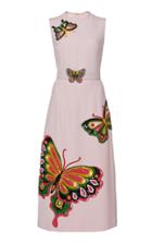 Andrew Gn Butterfly Sequined Midi Dress