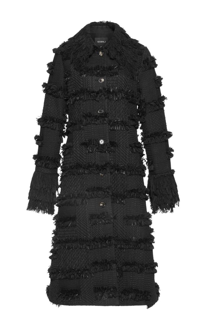 Goen.j A Line Tweed Coat