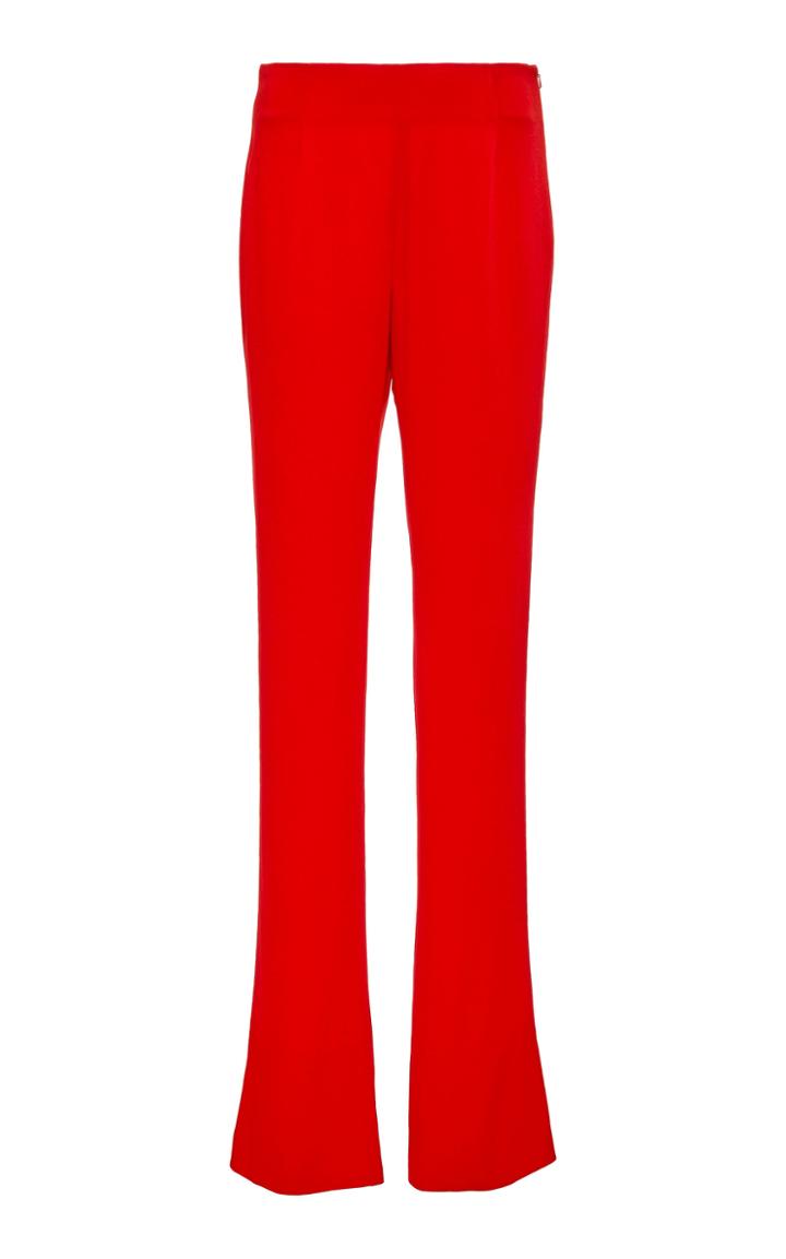 Moda Operandi Galvan Satin Crepe Straight-leg Pants Size: 34