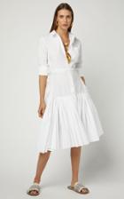Marni Long Sleeve Cotton Woven Dress