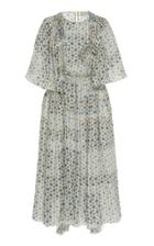 Moda Operandi Preen By Thornton Bregazzi Malu Floral-print Georgette Midi Dress Size