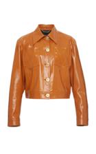 Versace Collared Leather Jacket