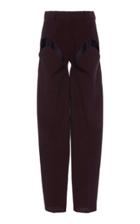 Y/project Cutout-detailed Wool Straight-leg Trousers