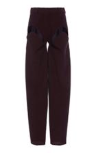 Y/project Cutout-detailed Wool Straight-leg Trousers