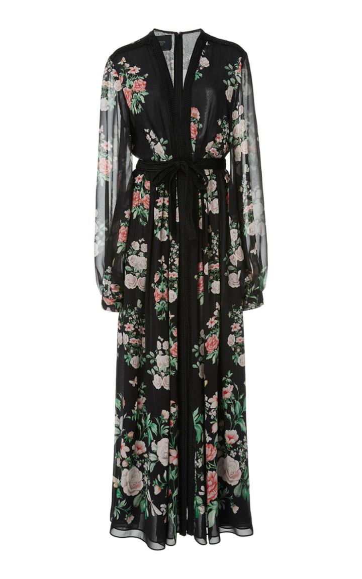 Giambattista Valli Floral-print Silk Maxi Dress