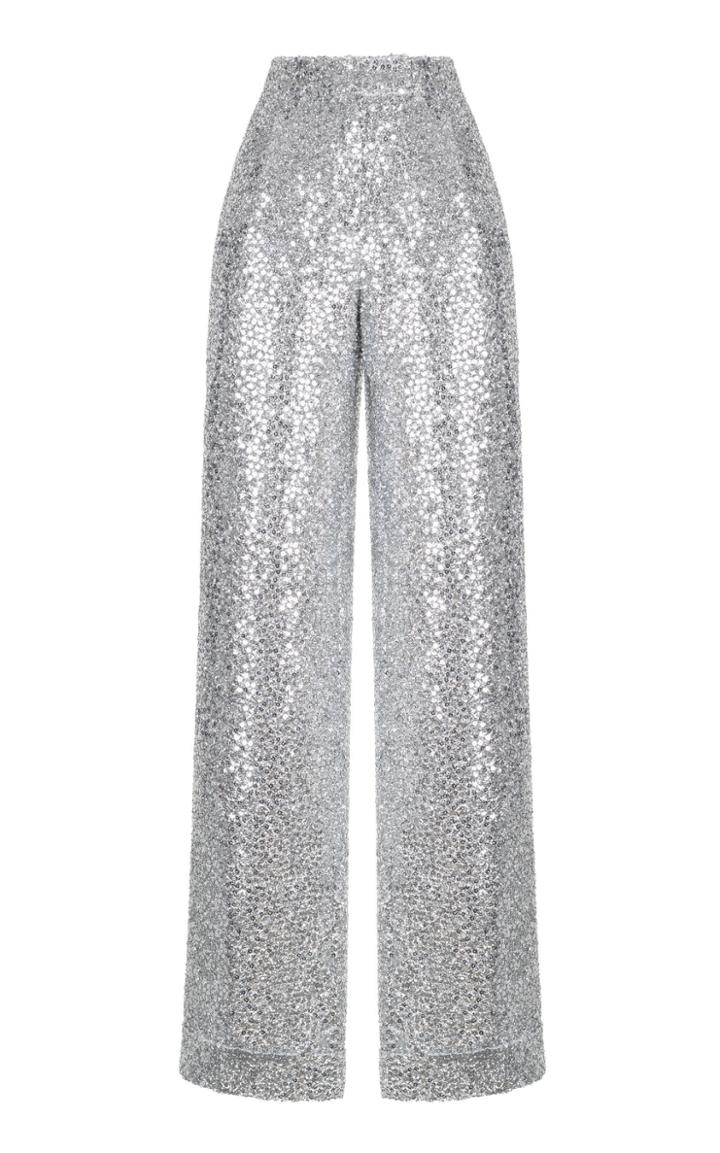 Rasario Silver Sequin Pants