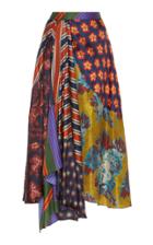 Biyan Nuha Silk Printed Draped Skirt